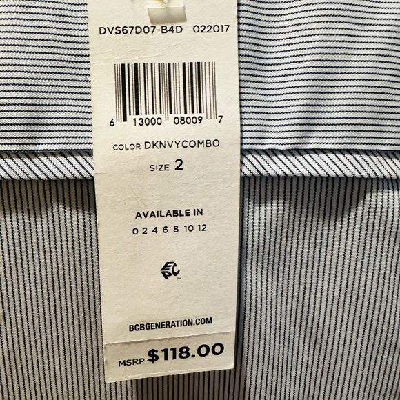 BCBG Generation Stripe button up flare dress - Picture 7 of 9
